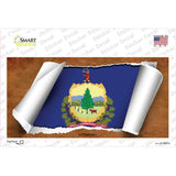 Vermont Flag Scroll Novelty Sticker Decal Small