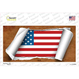 American Flag Scroll Novelty Sticker Decal