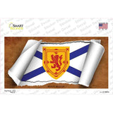 Nova Scotia Flag Scroll Novelty Sticker Decal