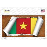 Cameroon Flag Scroll Novelty Sticker Decal