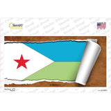 Djibouti Flag Scroll Novelty Sticker Decal