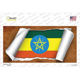 Ethiopia Flag Scroll Novelty Sticker Decal