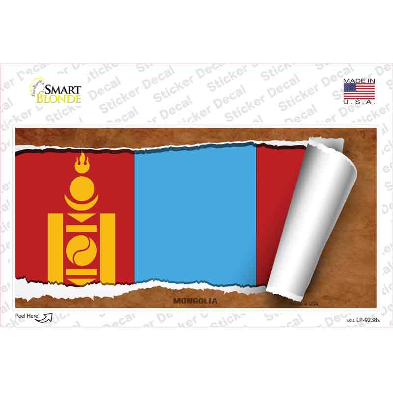 Monaco Flag Scroll 2 Novelty Sticker Decal