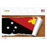 Papua New Guinea Flag Scroll Novelty Sticker Decal Small