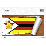 Zimbabwe Flag Scroll Novelty Sticker Decal