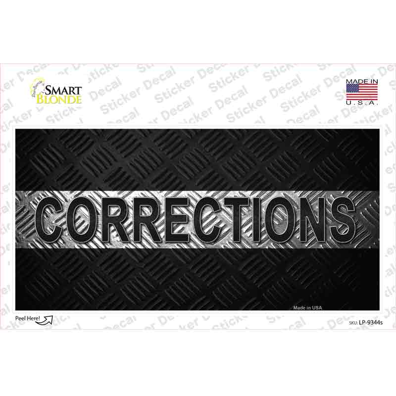 Corrections Novelty Sticker Decal Small