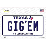 Gigem Texas Novelty Sticker Decal Small