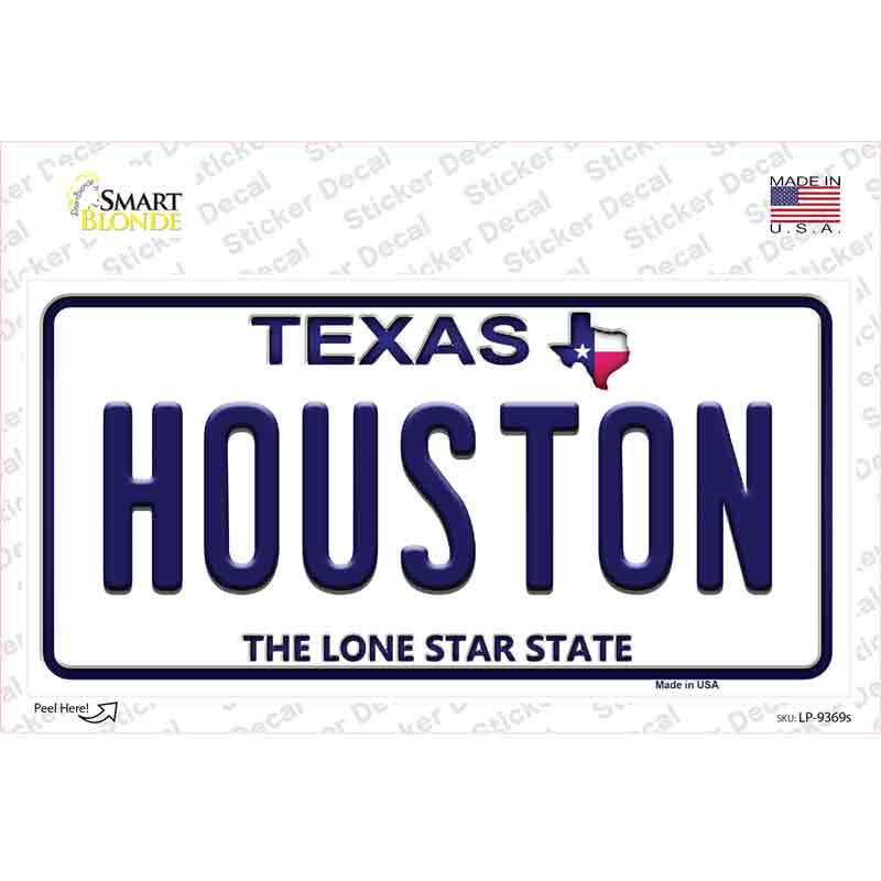 Houston Texas Novelty Sticker Decal Small