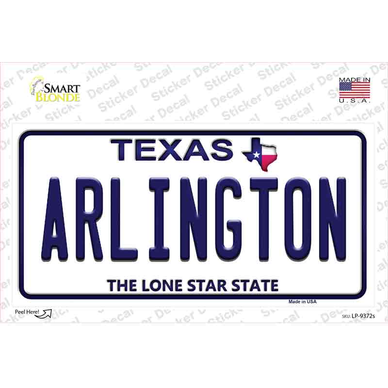 Arlington Texas Novelty Sticker Decal