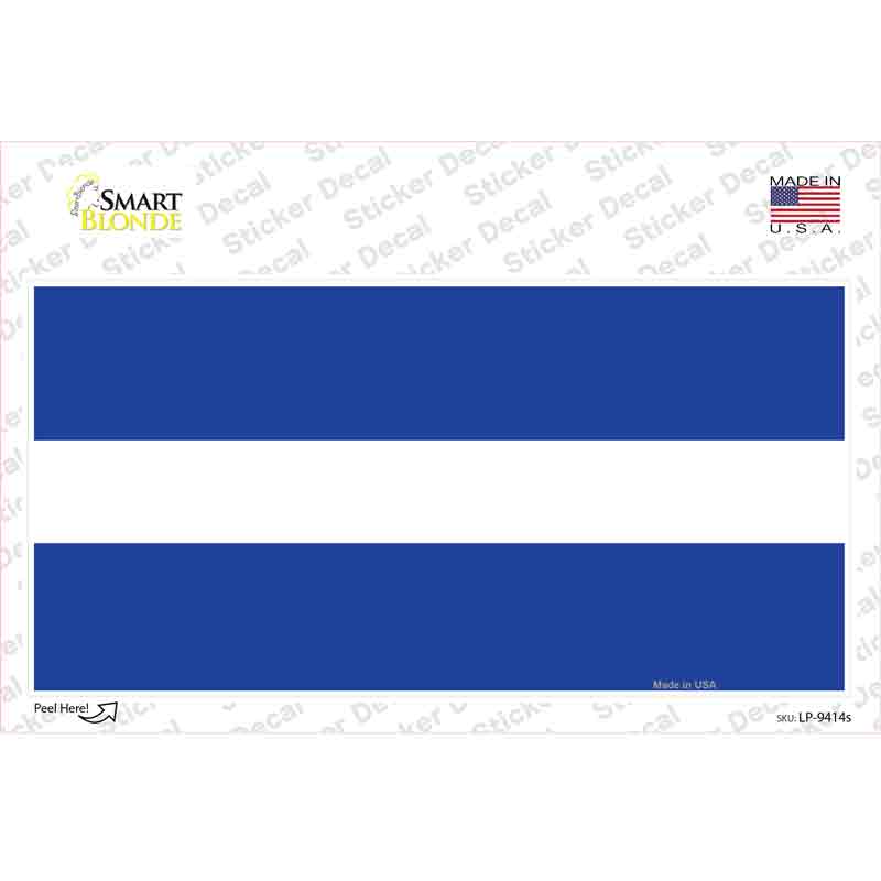 Thin White Line On Blue Novelty Sticker Decal Small