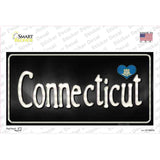 Connecticut Flag Script Novelty Sticker Decal Small