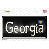 Georgia Flag Script Novelty Sticker Decal Small