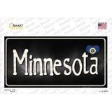 Minnesota Flag Script Novelty Sticker Decal Small