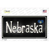 Nebraska Flag Script Novelty Sticker Decal Small