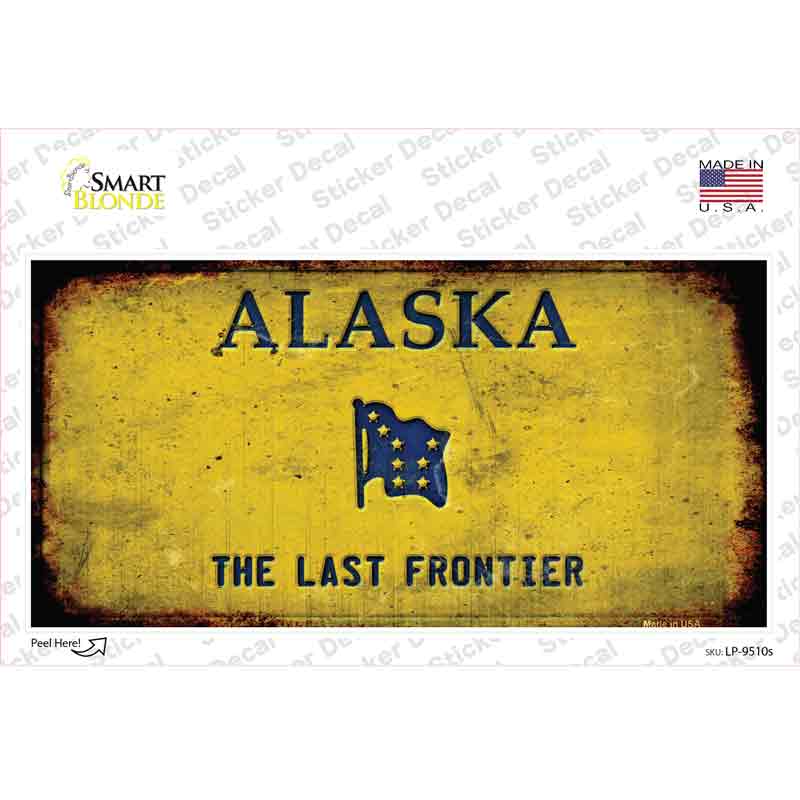 Alaska Rusty Novelty Sticker Decal Small