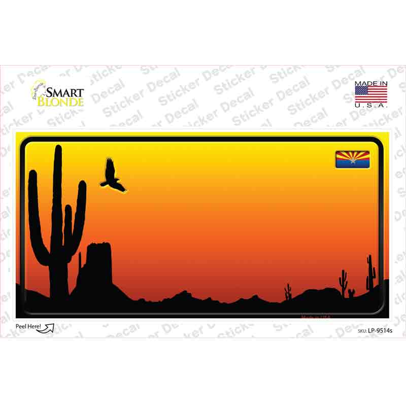 AZ Blank Scenic Novelty Sticker Decal Small