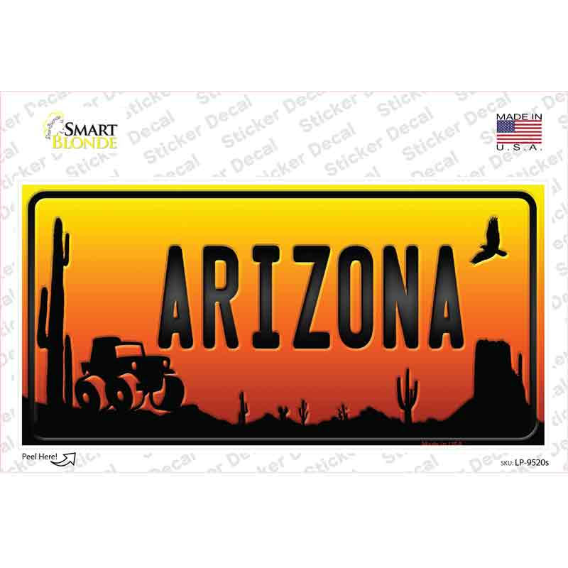 Jeep Arizona Scenic Novelty Sticker Decal Small