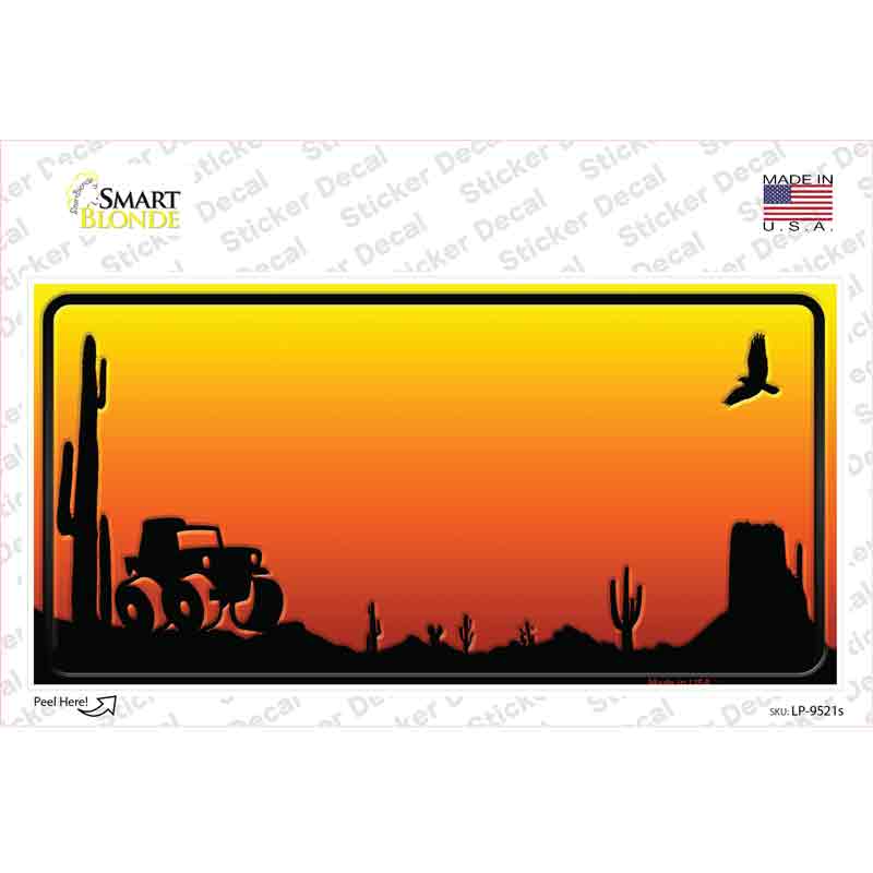 Jeep Blank Scenic Novelty Sticker Decal Small