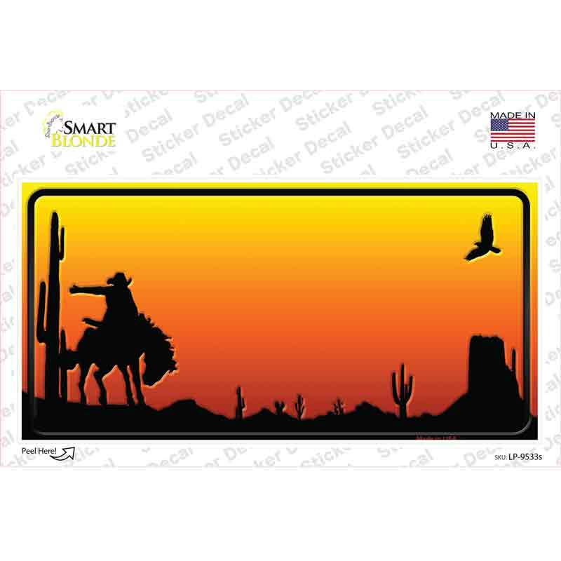 Rodeo Blank Scenic Novelty Sticker Decal Small