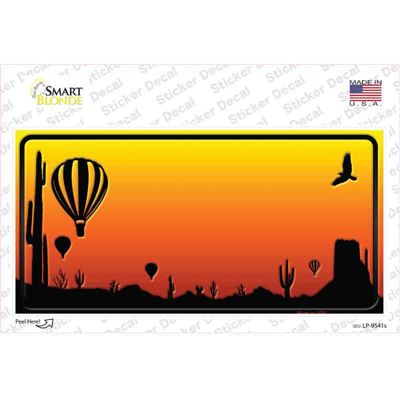 Balloon Blank Scenic Novelty Sticker Decal Small