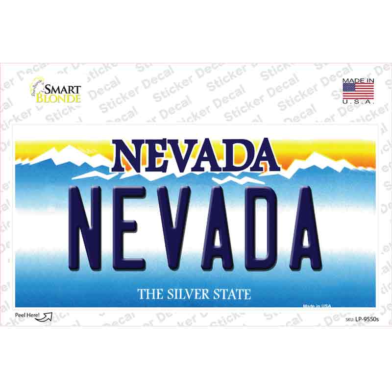 Nevada  Novelty Sticker Decal Small