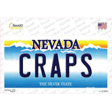 Craps Nevada Novelty Sticker Decal Small