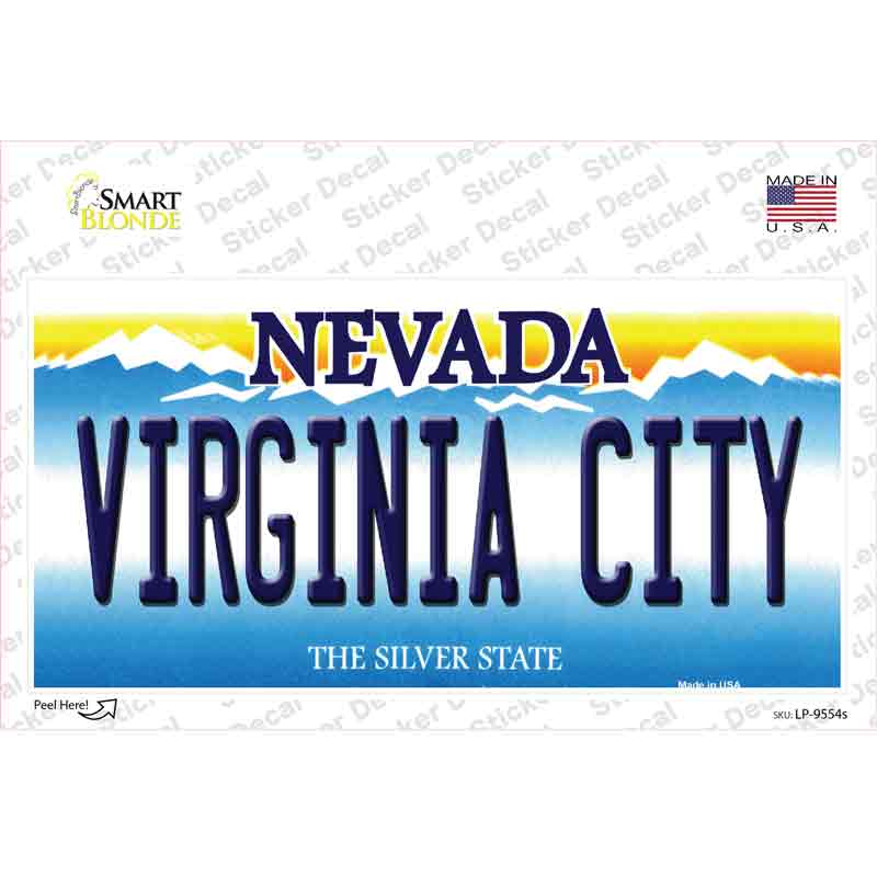 Virginia City Nevada Novelty Sticker Decal Small