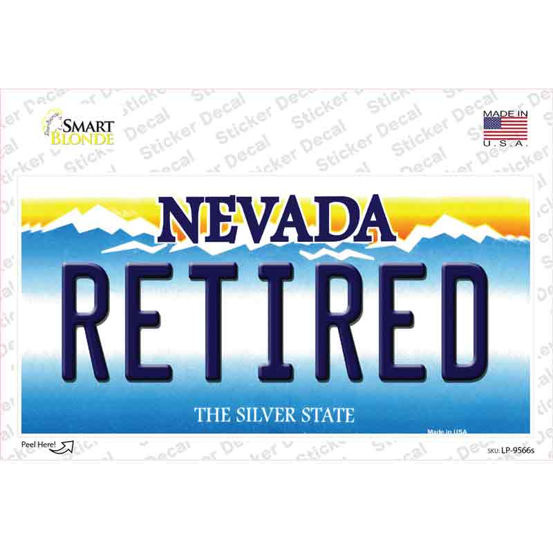 Retired Nevada Novelty Sticker Decal Small