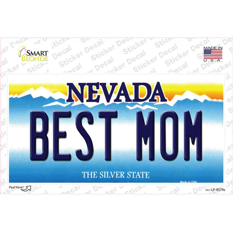 Best Mom Nevada Novelty Sticker Decal Small