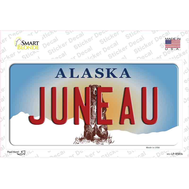 Juneau Alaska State Novelty Sticker Decal Small