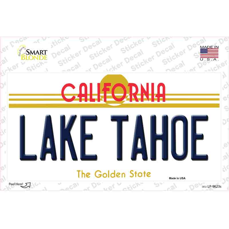 Lake Tahoe California Novelty Sticker Decal Small