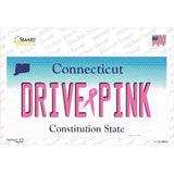 Drive Pink Connecticut Novelty Sticker Decal Small