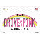 Drive Pink Hawaii Novelty Sticker Decal Small