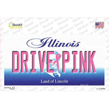 Drive Pink Illinois Novelty Sticker Decal Small