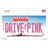 Drive Pink Nebraska Novelty Sticker Decal Small