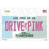 Drive Pink New Hampshire Novelty Sticker Decal Small