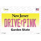Drive Pink New Jersey Novelty Sticker Decal