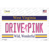 Drive Pink West Virginia Novelty Sticker Decal Small