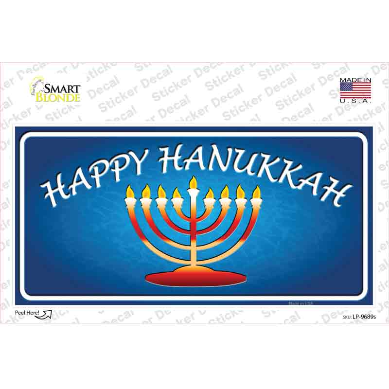 Hanukkah Novelty Sticker Decal Small