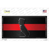 California Thin Red Line Novelty Sticker Decal Small