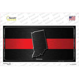 Indiana Thin Red Line Novelty Sticker Decal Small