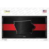 Iowa Thin Red Line Novelty Sticker Decal Small