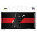 West Virginia Thin Red Line Novelty Sticker Decal Small