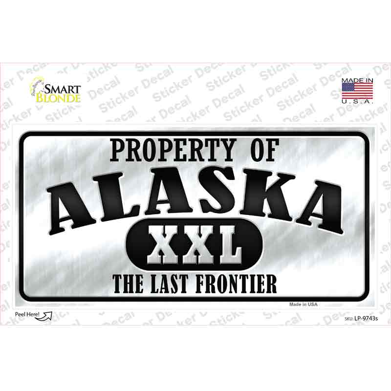 Property Of Alaska Novelty Sticker Decal Small