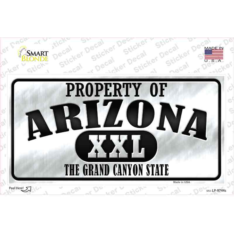 Property Of Arizona Novelty Sticker Decal