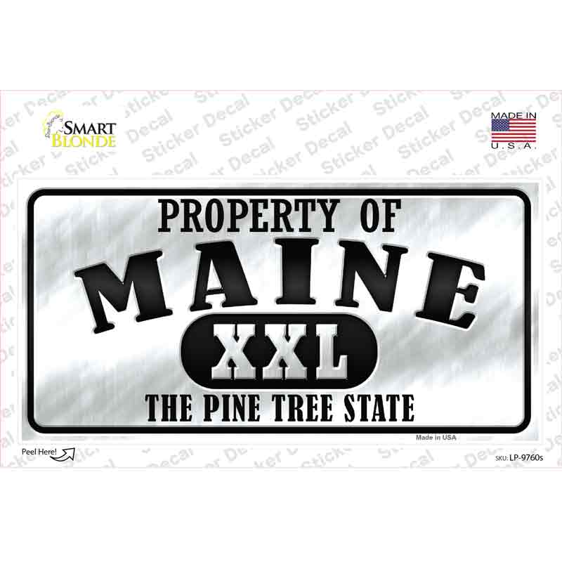 Property Of Maine Novelty Sticker Decal Small