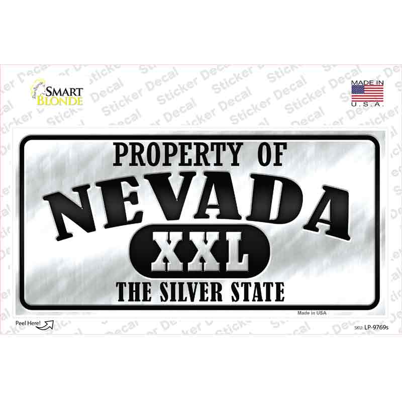 Property Of Nevada Novelty Sticker Decal Small