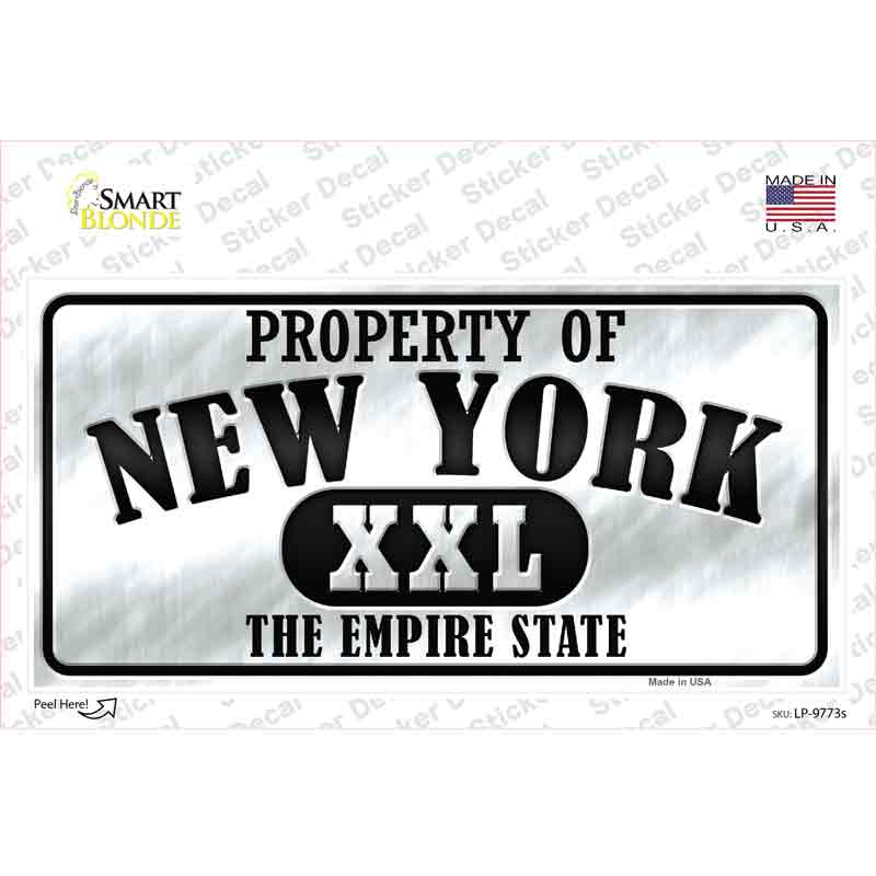 Property Of New York Novelty Sticker Decal Small