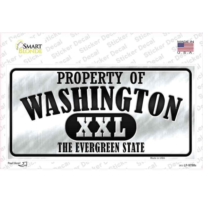 Property Of Washington Novelty Sticker Decal Small