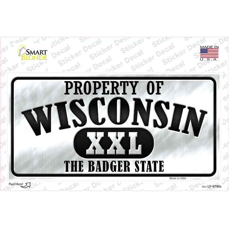 Property Of Wisconsin Novelty Sticker Decal Small